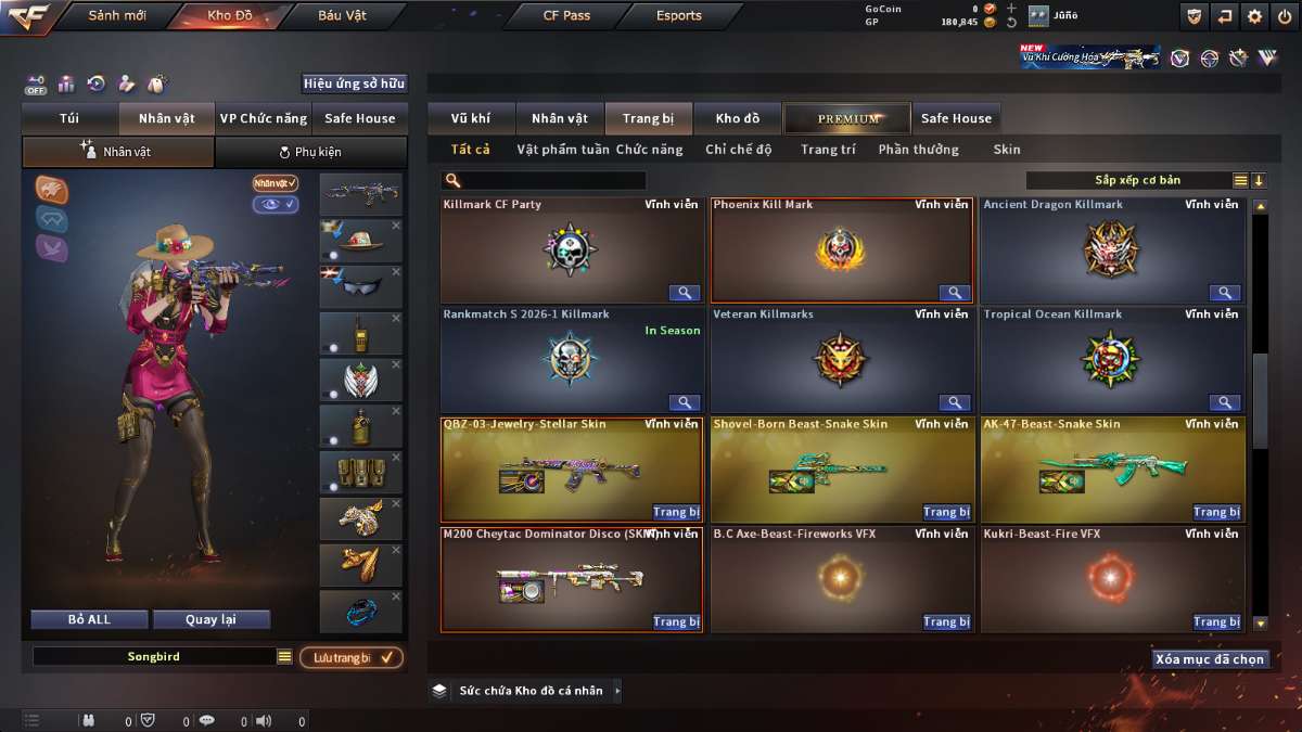shop acc cf uy tin gia re